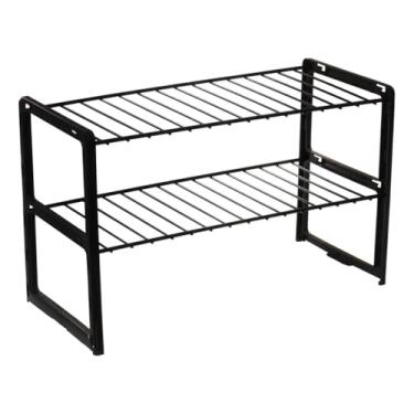 Imagem de Prateleira Organizadora para Pia – Suporte de Utensílios e Objetos, Cor Preta, Cozinha Organizada