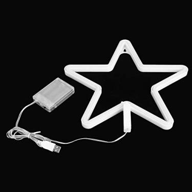 Imagem de Mingzhe Luz de Néon LED Em Forma de Estrela, Luz Noturna Decorativa Moderna Com USB ou Alimentada por Bateria, Natal, Aniversário, Festa, Fácil de Usar