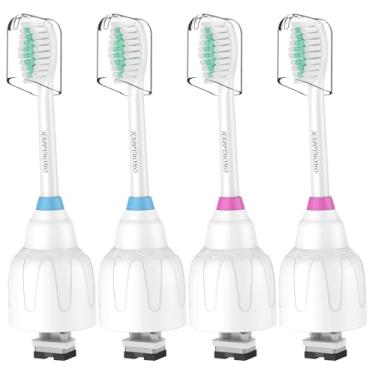 Imagem de Cabeças de escova de dentes para Philips Sonicare Cabeças de substituição de escovas de dentes médias macias Dupont Cerdas elétricas Cabeças de substituição para escova de dentes elétrica E-Series