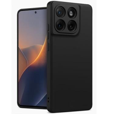 Imagem de Capa para Motorola Edge 60 Capinha [Ultra Slim] com [Proteção de Camera], Case Anti Impacto e Resistente, Anti Riscos, Leve, Aveludada e Design Elegante (Preto, Moto Edge 60 / Edge 60 Fusion)