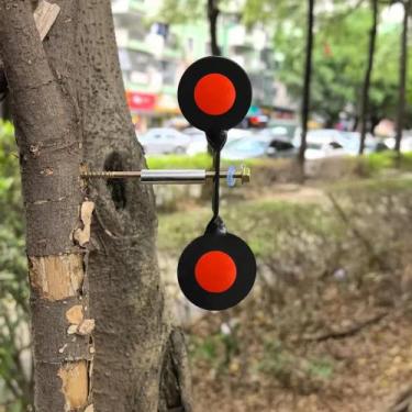 Imagem de Alvo Redondo Duplo De 3mm De Espessura Para Prática De Estilingue Inte