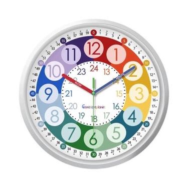 Imagem de Relógio De Parede Digital Colorido De Plástico De 8 Polegadas Silencio