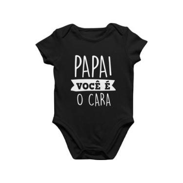 Imagem de Body Bebê Presente Dia dos Pais Meu Primeiro Dia dos Pais Preta - Del 