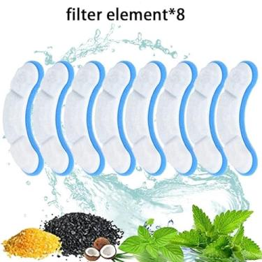 Imagem de Filtro de reposição para fonte água gato pet com carvão ativado e resina tecido não filtra cabelo metais pesados odores