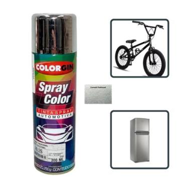 Imagem de Spray color cromado tradicional spray automotivo colorgin 300ml