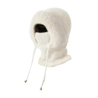Imagem de simhoa Balaclava, máscara de esqui, proteção facial completa para escalada, ciclismo de inverno e caminhadas, Branco