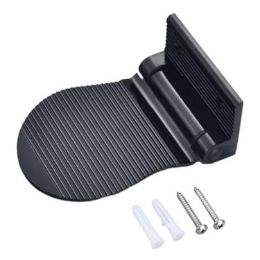 Imagem de FashionCha Apoio para Os Pés Dobrável para Chuveiro, Montado Na Parede, E Compacto, Acessório para Banheiro, Preto, Tamanho real