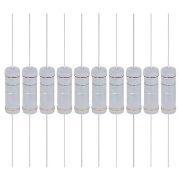 Imagem de YOKIVE 10 resistores de filme de óxido metálico de 0,18 ohm 5 watts, 5% de chumbo axial de resistor de tolerância | À prova de chamas para circuitos eletrônicos DIY, projetos de áudio e vídeo