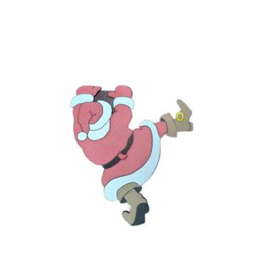 Imagem de Decoração Papai Noel De Prateleira Natalino Enfeite Vermelho E Branco 