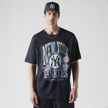 Imagem de CAMISETA NEW ERA OVERSIZE NEW YORK YANKEES MLB MARINHO-Masculino