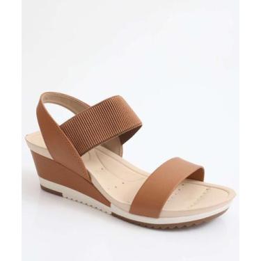 Imagem de Sandália Feminina Plataforma Modare Caramelo-18283, Caramelo, 36