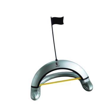 Imagem de Lljsszr Aparelho Auxiliar de Treino de Putt para Golfe, Acessório de Metal para Melhorar O Putt para Homens E Mulheres, Uso Interno E Externo, Lasca