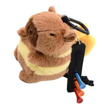 Imagem de Colaxi Porta-bolas de golfe com tees, bolsa de armazenamento, recipiente para presente, bolsa de transporte em pelúcia de para viagens e