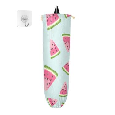Imagem de Suporte de sacola de compras de melancia, organizador de armazenamento de cozinha, suporte de sacola de compras para sacolas plásticas