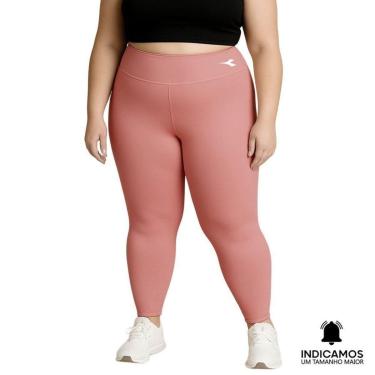 Imagem de Calça Legging Diadora Small Logo Plus Size Feminina - Rosa G4-Feminino