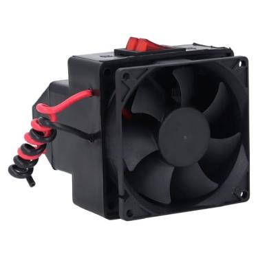 Imagem de Estink Aquecedor de Para- Automotivo 12V 300W Duplo Interruptor Temperatura Ajustável Aquecedor Elétrico Portátil para Carros Desembaçador para Veículos Caminhões ABS Preto