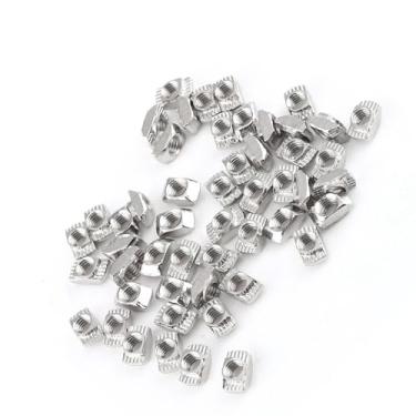 Imagem de Generic Fixador Resistente à Ferrugem da Porca da Cabeça do Martelo do Aço Carbono de 50 Pces para o Entalhe T Perfil de Alumínio (Padrão europeu tipo 20-M4*10 * 6)