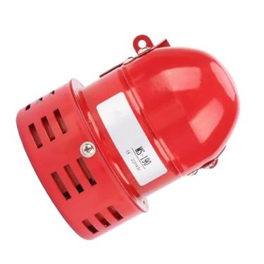 Imagem de Generic MS-190 Mini Alarme de Motor de Metal Vermelho 120db Som de Broca Elétrica para Dispositivo de Falha de Estrada de Construção de Fábrica 220v 25w