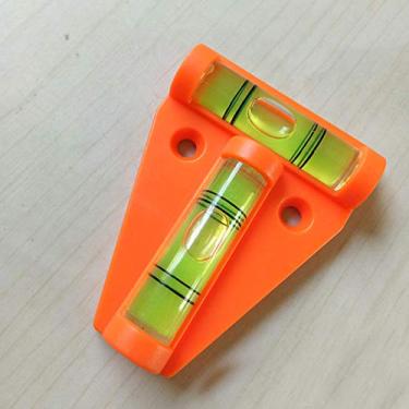 Imagem de ZJchao Nível de Bolha Tipo T Mini Nível de Bolha Compacto Baixo Perfil Nivelador Horizontal de 2 Vias para Caravana Campervan Caixa de Ferramentas Preto Tamanho Pequeno 1 Pacote (ZJchaoiNcSE-37)