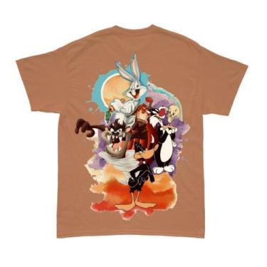 Imagem de Camiseta Oversiezed Turma do Pernalonga 100% algodão fio 30.01 costura