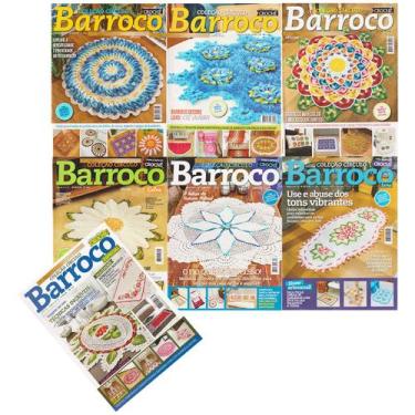 Imagem de Revista Artesanato Barroco Toda Arte do Crochê Kit 7 Volumes - Minuano