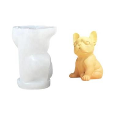 Imagem de Molde De Silicone Para Cão Bulldog Francês, Decoração De Casa Com Anim