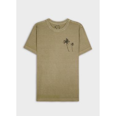 Imagem de T-shirt slim stone coqueiro gaze OSKLEN-Masculino