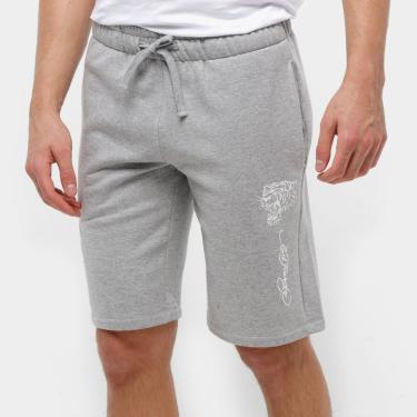 Imagem de Bermuda Moletom Ed Hardy Tiger Masculina-Masculino
