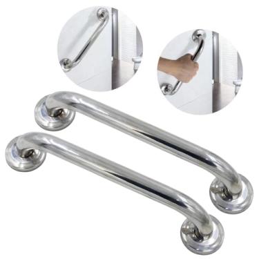 Imagem de Barra de Apoio para Parede em Aço Inox 24mm de Diâmetro Segurança e Acessibilidade (2, 30cm)