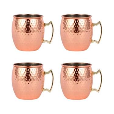 Imagem de Canecas De Aço Inoxidável Moscow Mule 500ML 1-6PCS Copos Para Cerveja 
