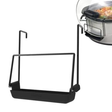 Imagem de Suporte para tampa de panela | Acessório antiderrapante - Organizador de panela de cozinha de fogão lento - para cozinha doméstica, forno, fogão, armário, mantendo a bancada limpa