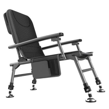 Imagem de Cadeira de pesca, cadeira dobrável com bolsa de armazenamento, mochila, pernas, cadeira de pesca, acampamento ao ar livre, praia, deck, cadeira de acampamento