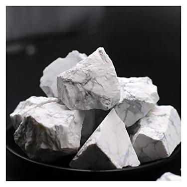 Imagem de Cristal natural áspero branco turquesa cascalho rocha pedra áspera cristal pepita para venda (cor: 200g, tamanho: 30-50 mm)