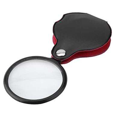 Imagem de Generic Mini Lupa de Joias Dobrável de 8X para Assistência na Leitura Em Condições de Pouca Luz, Ideal para Joalheiros e Amadores, Com Bolsa para Fácil Transporte