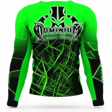 Imagem de Camisa Rash Guard Compressao Jiu Jitsu ML - Neon Verde-Unissex