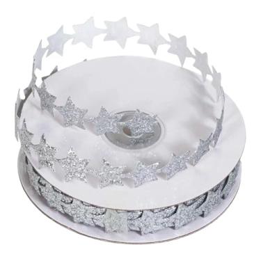 Imagem de Fiocias Fita Decorativa com Brilhantes, 1 Metro de Comprimento, para Festas, Dia de ação de Graças E Carros, Prata