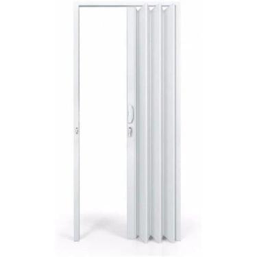 Imagem de Porta Sanfonada PVC Polifort 210cmx70cm Branco Neve