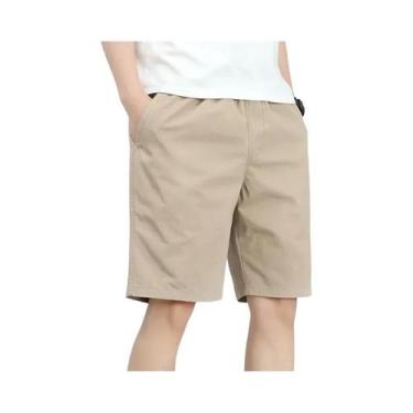 Imagem de Bermuda Masculina plus Size De Verão Casual Em Algodão Respirável Para