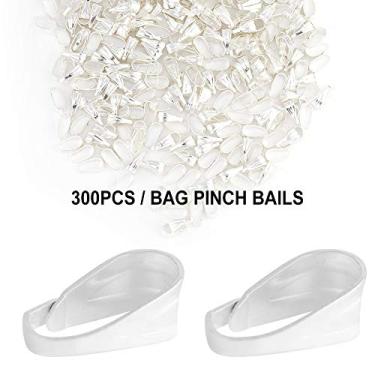 Imagem de Generic 300 Unidades de Liga Durável 3 Cores Descobertas de Joias de Pressão para Brinco Colar Pulseira Joias Fazendo Artesanato (Prata)