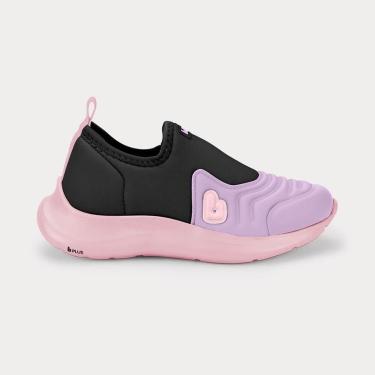 Imagem de Tênis Infantil Bibi Action Preto com Lilás-Feminino