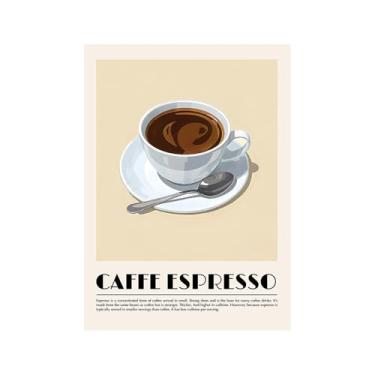 Imagem de Moedor de cafeteira expresso italiano, arte de parede, pintura em tela, pôster vintage de cozinha, cappuccino, impressão, café, bar, decoração de sala de estar (SKU5,20,3 x 30,5 cm = (20 x 30 cm), sem