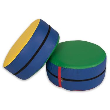 Imagem de Almofada Redonda Espuma Maciça 26cmx15cm com Ziper