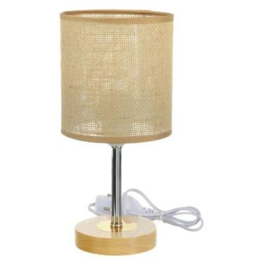 Imagem de Luminária De Mesa Cabeceira Abajur Moderno Bivolt Decorativo Quarto Es