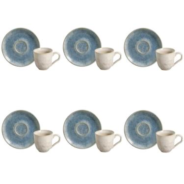 Imagem de Conjunto De Xícara De Cafezinho Com Pires 06 Peças Bio Wave Porto Brasil