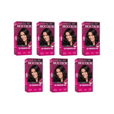 Imagem de Coloraçao Biocolor Creme 5.1 Castanho Cinza - 7Un