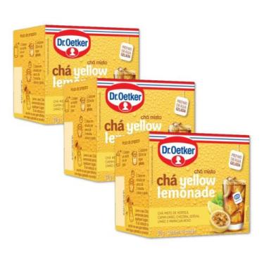 Imagem de Chá Gelado Yellow Lemonade Dr. Oetker Kit 3 unidades 20g