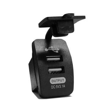 Imagem de Tomada Usb Veicular 2 Saídas 3.1A Encaixe Painel LE-6820 - Lelong