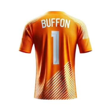 Imagem de Camisa De Futebol Italiana Masculina Buffon, Top De Treino Respirável 