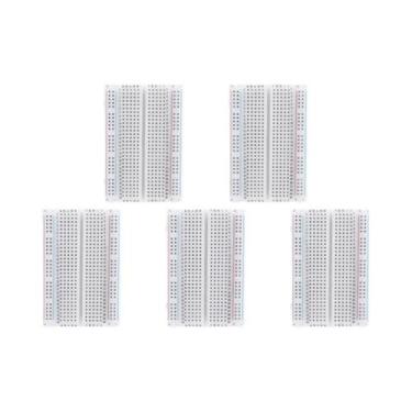 Imagem de Placa De Teste Universal Mini Protoboard De 400 Pontos De Conexão Sem 