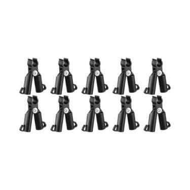 Imagem de 10 Clipes De Suporte Plástico Universal Para Plantas 11mm Conectores F